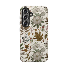 Load image into Gallery viewer, Watercolor Fall Leaves and Flowers Phone Case
