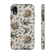 Load image into Gallery viewer, Winter Branches, Berries and Pine Cones Phone Case