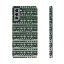 Load image into Gallery viewer, Green Snowflake Pattern Phone Case