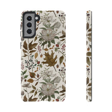 Load image into Gallery viewer, Watercolor Fall Leaves and Flowers Phone Case