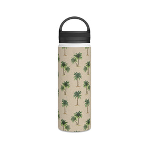 Palm Tree Handle Lid Water Bottle