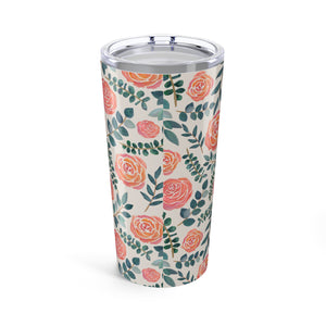Watercolor Floral Travel Mug