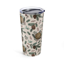 Load image into Gallery viewer, Winter Branches, Berries and Pine Cones Travel Mug