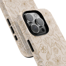 Load image into Gallery viewer, Gold Magnolia Phone Case