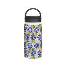 Load image into Gallery viewer, Lemon Tile Handle Lid Water Bottle