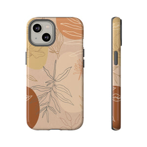 Orange Abstract Desert Phone Case