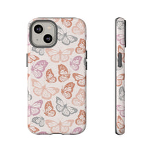 Load image into Gallery viewer, Orange and Pink Butterfly Phone Case