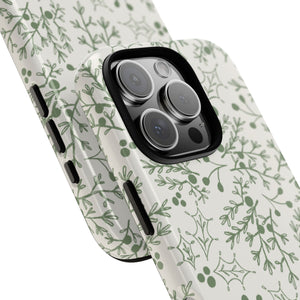 Green Christmas Branch Phone Case