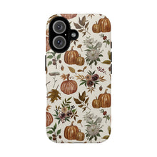 Load image into Gallery viewer, Fall Pumpkins, Flowers and Leaves Phone Case