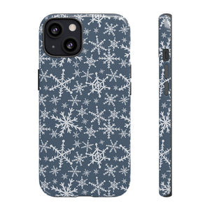Blue Snowflakes Phone Case