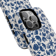 Load image into Gallery viewer, Dark Blue Floral Phone Case