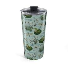 Load image into Gallery viewer, Frog and Dragonfly Travel Mug