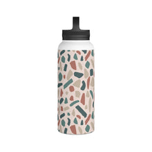 Load image into Gallery viewer, Warm Terrazzo Handle Lid Water Bottle