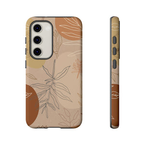 Orange Abstract Desert Phone Case