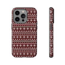 Load image into Gallery viewer, Red Snowflake Pattern Phone Case
