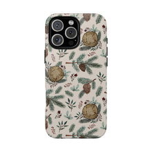 Load image into Gallery viewer, Winter Branches, Berries and Pine Cones Phone Case