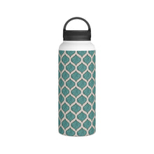 Load image into Gallery viewer, Turquoise Tile Handle Lid Water Bottle