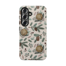 Load image into Gallery viewer, Winter Branches, Berries and Pine Cones Phone Case