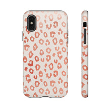 Load image into Gallery viewer, Rose Gold Leopard Print Phone Case