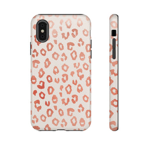 Rose Gold Leopard Print Phone Case