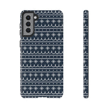 Load image into Gallery viewer, Blue Snowflake Pattern Phone Case