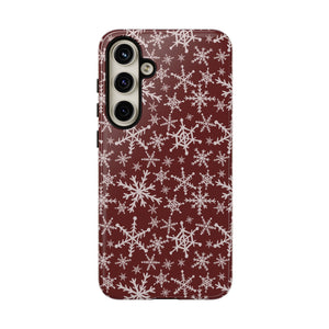 Red Snowflakes Phone Case