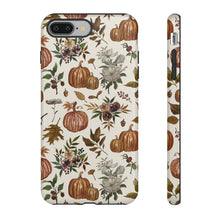 Load image into Gallery viewer, Fall Pumpkins, Flowers and Leaves Phone Case