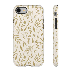 Gold Falling Leaves Phone Case