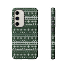 Load image into Gallery viewer, Green Snowflake Pattern Phone Case