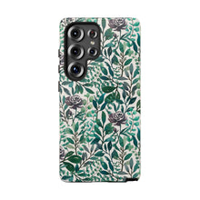 Load image into Gallery viewer, Purple Flowers and Eucalyptus Leaves Phone Case