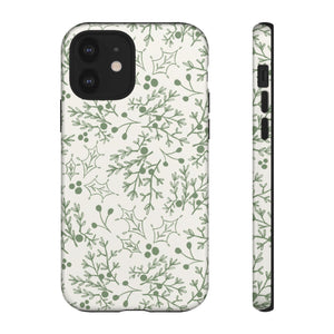 Green Christmas Branch Phone Case