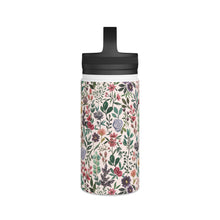 Load image into Gallery viewer, Spring Garden Flowers Handle Lid Water Bottle