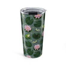 Load image into Gallery viewer, Frog and Lotus Travel Mug