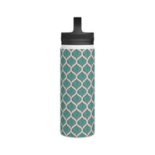 Load image into Gallery viewer, Turquoise Tile Handle Lid Water Bottle