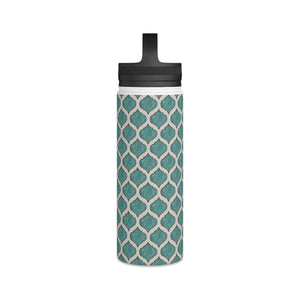 Turquoise Tile Handle Lid Water Bottle