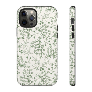 Green Christmas Branch Phone Case
