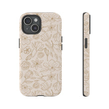 Load image into Gallery viewer, Gold Magnolia Phone Case