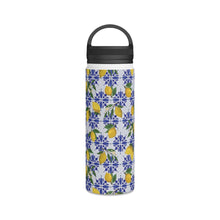 Load image into Gallery viewer, Lemon Tile Handle Lid Water Bottle