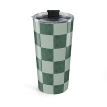 Load image into Gallery viewer, Watercolor Checkered Travel Mug