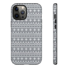 Load image into Gallery viewer, Gray Snowflake Pattern Phone Case