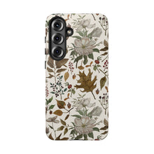 Load image into Gallery viewer, Watercolor Fall Leaves and Flowers Phone Case
