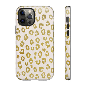 Gold Leopard Print Phone Case
