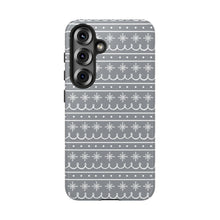 Load image into Gallery viewer, Gray Snowflake Pattern Phone Case