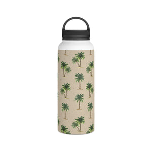 Palm Tree Handle Lid Water Bottle