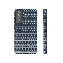 Load image into Gallery viewer, Blue Snowflake Pattern Phone Case