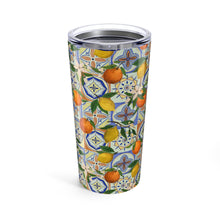 Load image into Gallery viewer, Orange and Lemon Tile Travel Mug