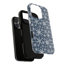 Load image into Gallery viewer, Blue Snowflakes Phone Case