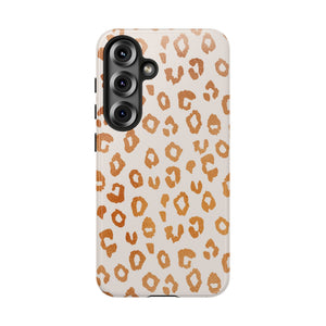Copper Leopard Print Phone Case