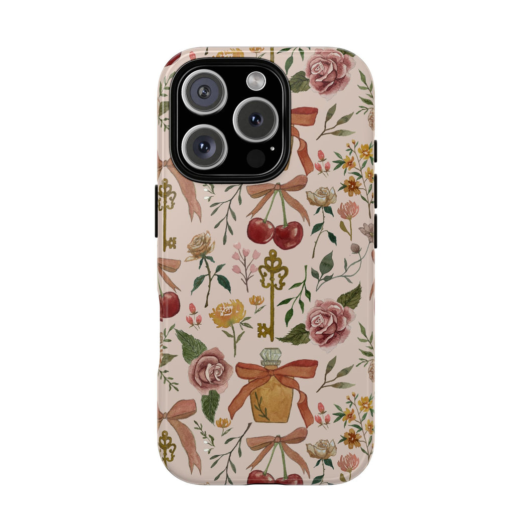 Bows, Flowers and Cherries Phone Case