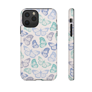Purple and Green Butterfly Phone Case